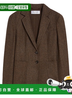 香港直邮MAX MARA 女士西服 BERMUDA1234001 AW2025 棕色 GIACCA