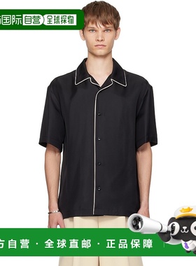 香港直邮潮奢 Jil Sander 吉尔 桑达 男士 黑色 Fluid Viscose 衬