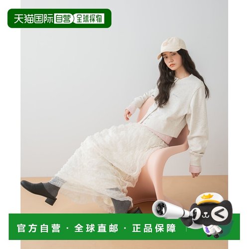 日本直邮SENSE OF PLACE 女装宽松波浪雪纺长裙 半透明设计 春夏