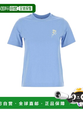 香港直邮BURBERRY 女士T恤 8102708C2062 SS2025 蓝色 Cerulean b