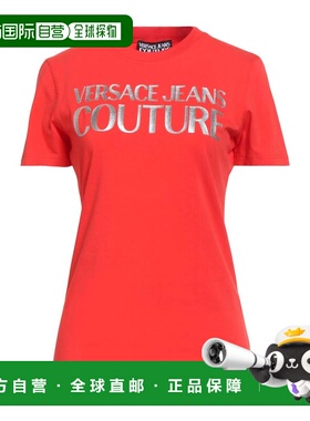 1h可退 香港直邮潮奢 versace 范思哲 女士 T恤 red红色 舒适时尚