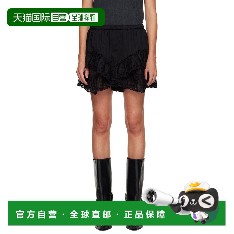 香港直邮ISABEL MARANT 女士 黑色 Geana 短裤 SH0242FAC3J05E