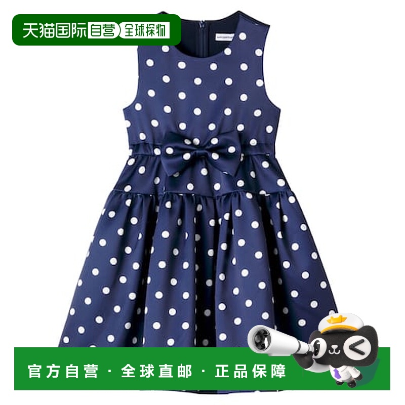1h可退 香港直邮潮奢 Self-Portrait 女童 蝴蝶结装饰波尔卡圆点