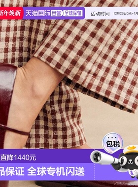 欧洲直邮Sezane 女士紫色牛皮芭蕾舞鞋玛丽珍鞋新款