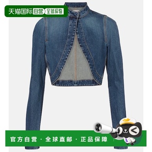 短款 女士 牛仔布夹克 blue蓝色 1h可退 舒适时尚 香港直邮Alaia