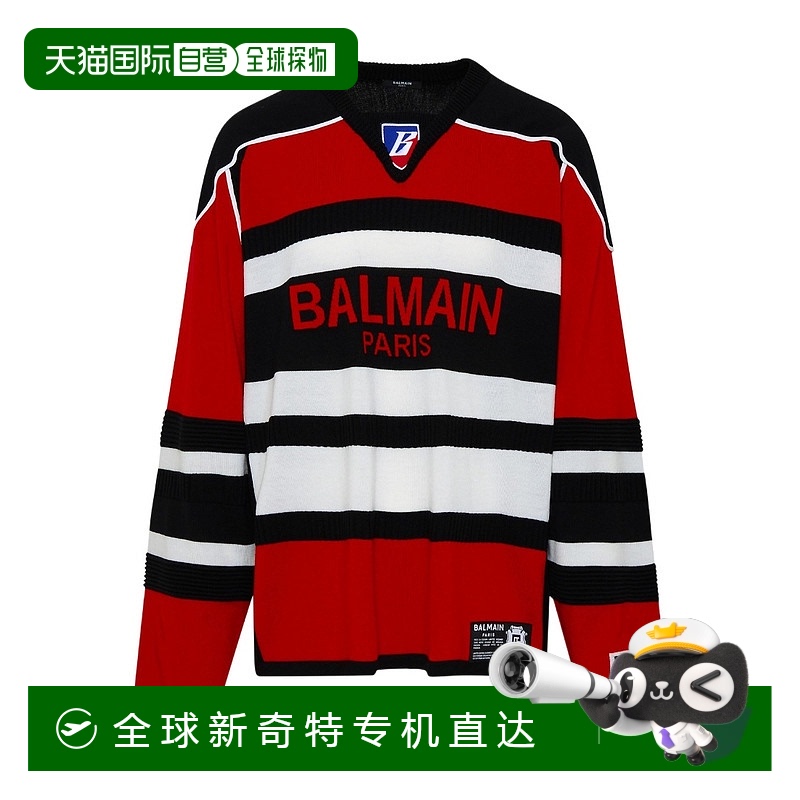 1h可退 香港直邮BALMAIN 男士针织毛衣 YH1KB025KC60EBL SS2023