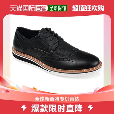 Vance Co. Warrick Wingtip 德比鞋 - 黑色 【美国奥莱】直发