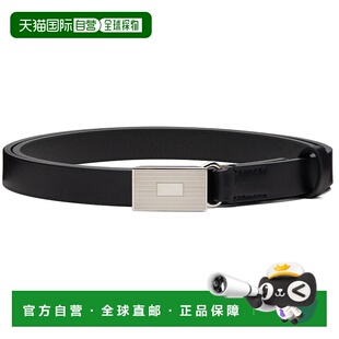 1h可退 香港直邮AURALEE 男士 黑色 Slide-Buckle 腰带 A00B04RP