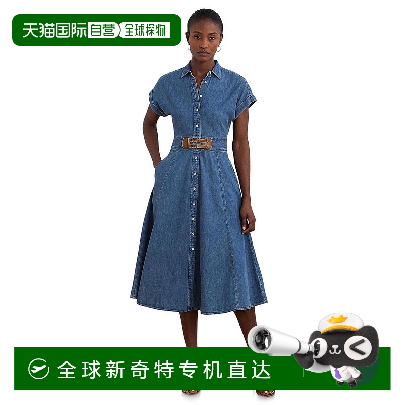 1h可退 【美国直邮】ralph lauren 女士 连衣裙长款夏季新款短袖