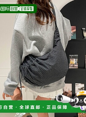 日本直邮WEGO 女士 多收纳拼接图案半月形斜挎包 DF25WN12SG0010