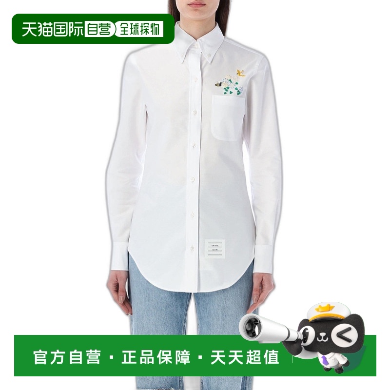 香港直邮THOM BROWNE 女士衬衫 FLL005EE0354100 SS2023 白色