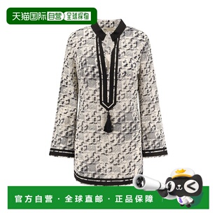 1h可退 香港直邮Tory Burch 托里 伯奇 女士 印花罩衫 168913女装