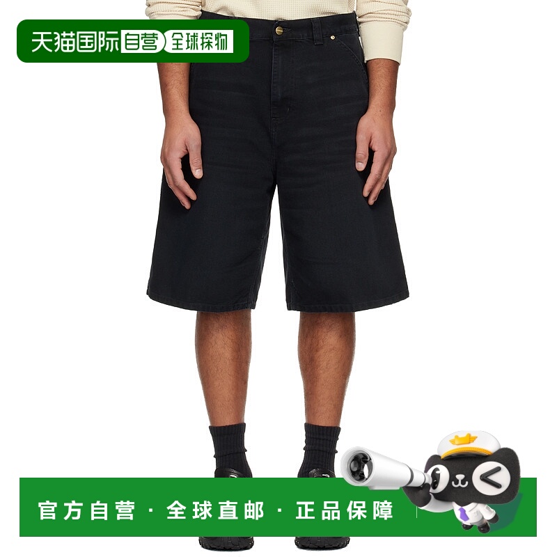 香港直邮CARHARTT WIP 男士 黑色 OG Single Knee 牛仔短裤 I0363