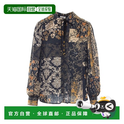 1h可退 欧洲直邮LIU JO 女士衬衫 WF6375TS061L9156 AW2026 蓝色