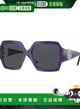 1h可退 美国直邮Versace 女士 56 毫米太阳镜 透明紫色范思哲
