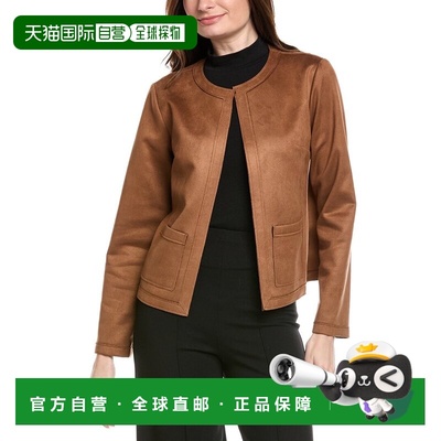 自营Joseph Ribkoff Solid Jacket - tan 美国奥莱直发