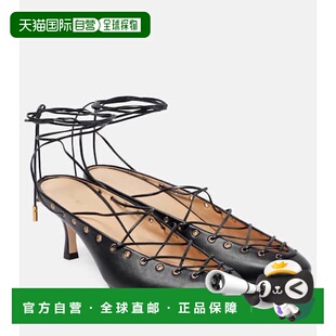 香港直邮Chloe 蔻依 女士 Ghillies 皮质绑带浅口鞋高跟女鞋