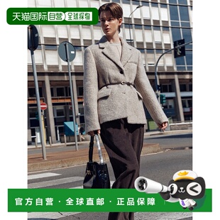 韩国直邮LOEUVRE 女士女士精品 Wool Blended Single Breasted Jac