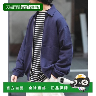 双口袋春季 1h可退 宽松半拉链针织开衫 男装 日本直邮FORK&SPOON