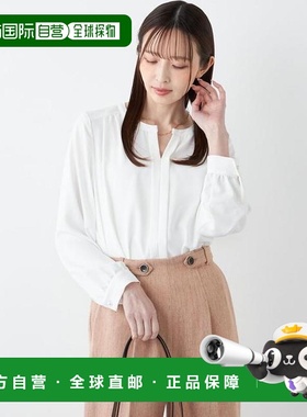 日本直邮SHIPS Colors： 可手洗 2WAY无领女式衬衫◆