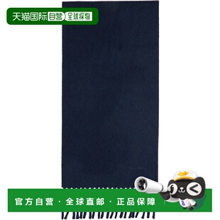 1h可退 香港直邮MaxMara 麦斯玛拉 女士 海军蓝 Scilli 围巾 2524