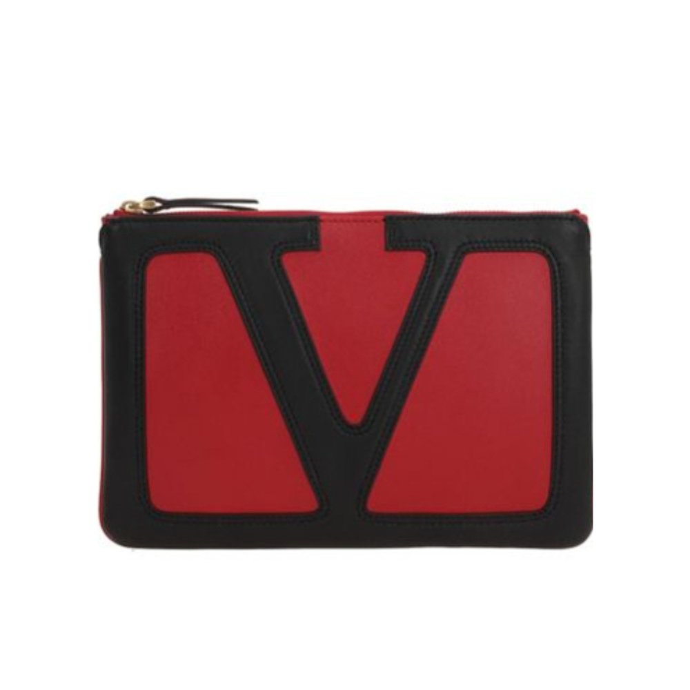 VALENTINO 女士单肩包 WP0AR2PTJAKV AW2025 红色 拉链手拿包