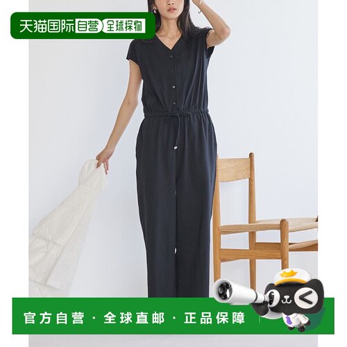 1h可退 日本直邮COEN 女士USA棉布休闲背带裤 76756030396连体裤
