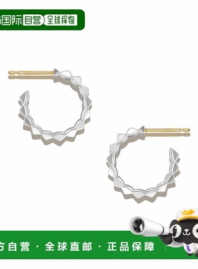 1h可退 日本直邮CAREERING 男女同款 简约设计 银925 耳钉（18K防