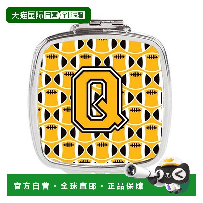 自营 Carolines Treasures CJ1080-QSCM 字母 Q 足球黑色正品