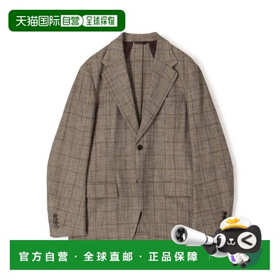 日本直邮TOMORROWLAND 人造丝丝绸亚麻面料 单排两扣 西装外套