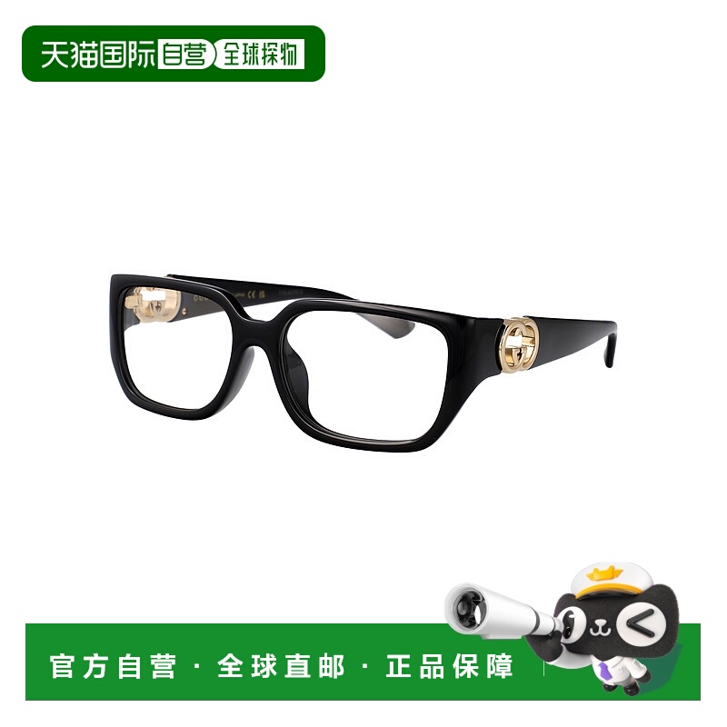 1h可退 香港直邮GUCCI 女士眼镜 GG1694OA001 SS2025 黑色 Glasse