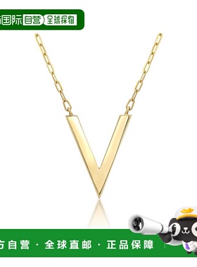 日本直邮日潮 Star JewelryK10 几何V型项链番号:2JN1035钻石时尚