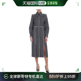 FDA747 香港直邮FENDI 裙 F19EE 女士标志蓝色棉质牛仔衬衫 A5X7