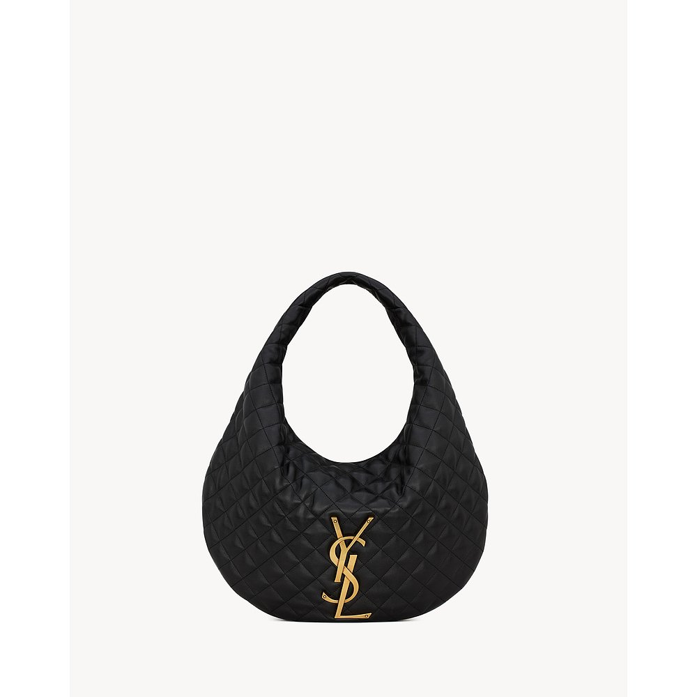 YSL (2025) ICARE 绗缝纳帕皮革 HOBO 包