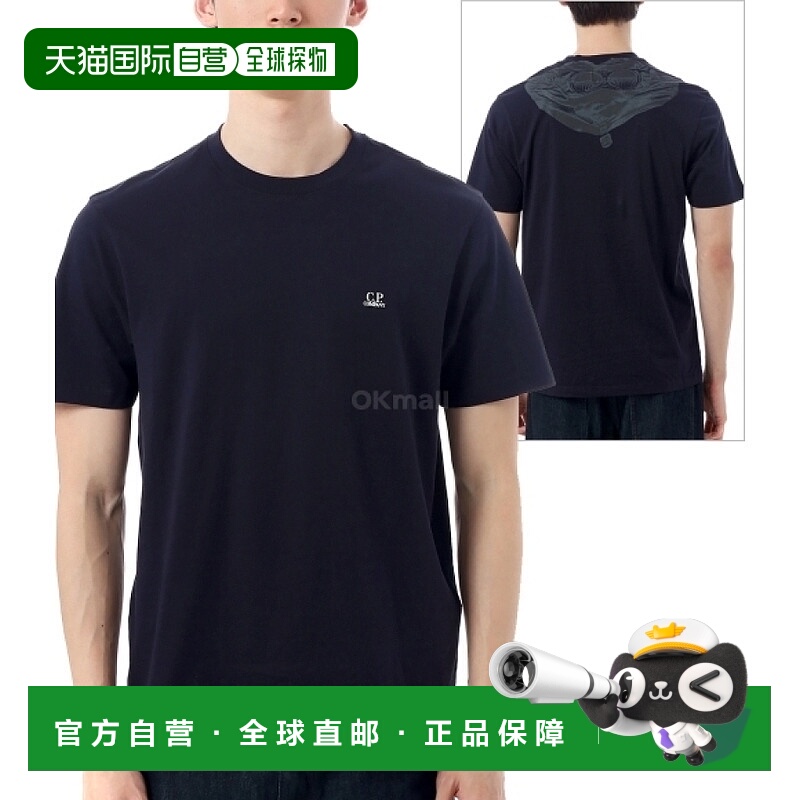 韩国直邮CP COMPANY 30/1 球衣徽标 T 恤（18CMTS030A 005100W 88