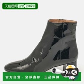 Black Length Patent 自营Aquazzura Leather Ankle Boots blac