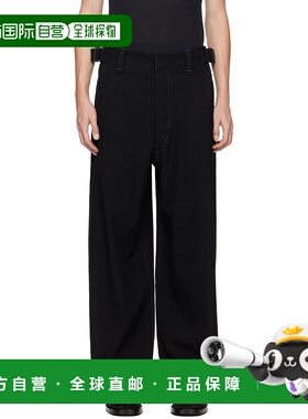1h可退 香港直邮潮奢 Lemaire 男士 黑色 Maxi Utility 长裤 PA12