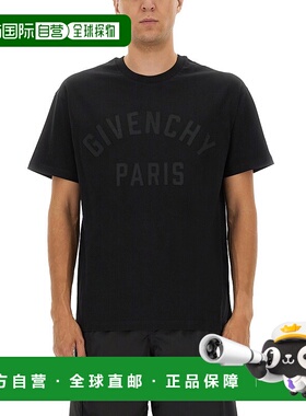 香港直邮GIVENCHY 男士T恤 BM71NK3YRS001 AW2025 黑色 T-SHIRT