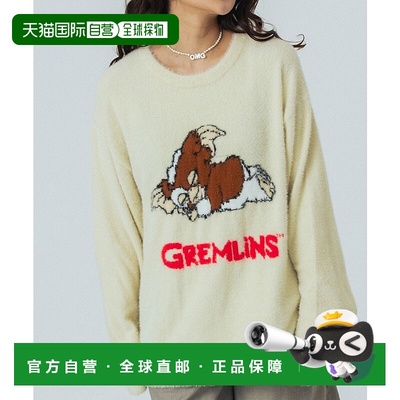1h可退 日本直邮ROSE BUD 女装 联名GREMLINS 毛绒针织衫 宽松设