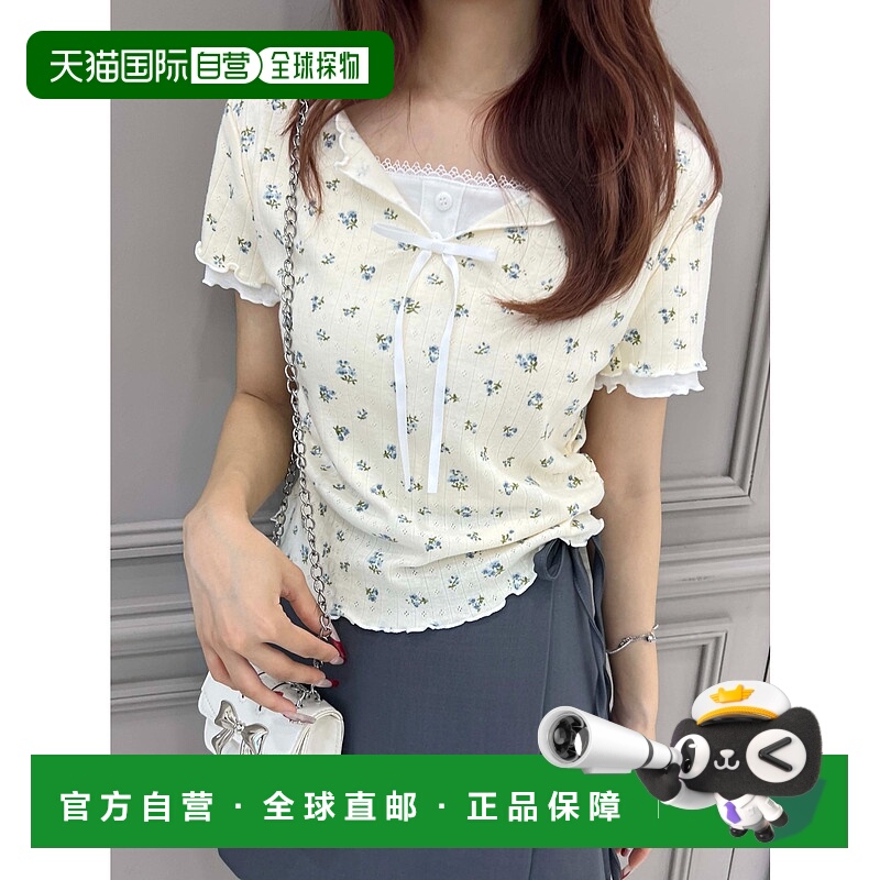 1h可退 日本直邮PHILLY女装花漾层叠柔美上衣 PWC25SS205