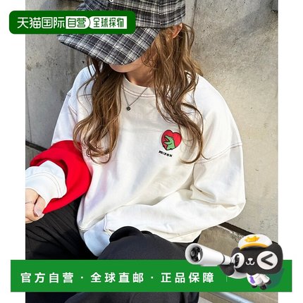 1h可退 日本直邮DOUBLE NAME 女装 宽松短款套头T恤 心形mini rex