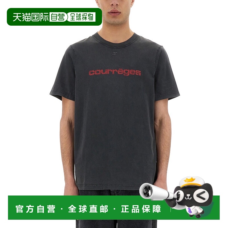 1h可退 香港直邮潮奢 Courreges 男士 短袖T恤 125JTS008JS0109