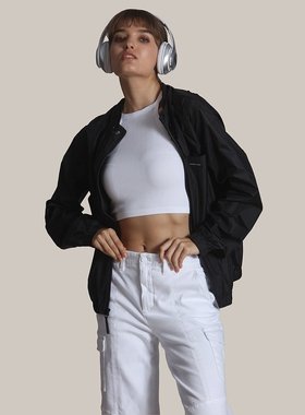 members only【美国奥莱】直发 女士超大号可打包风衣夹克 - 黑色