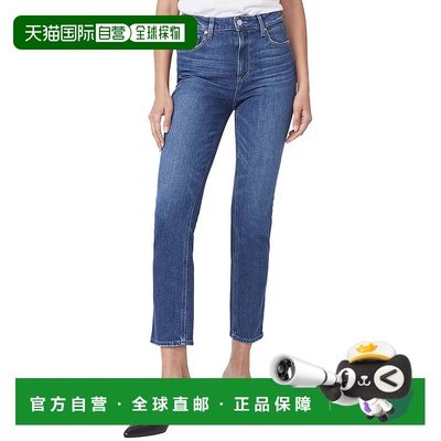 自营PAIGE Sarah Slim Roam直筒牛仔裤-蓝色直筒裤 美国奥莱直发