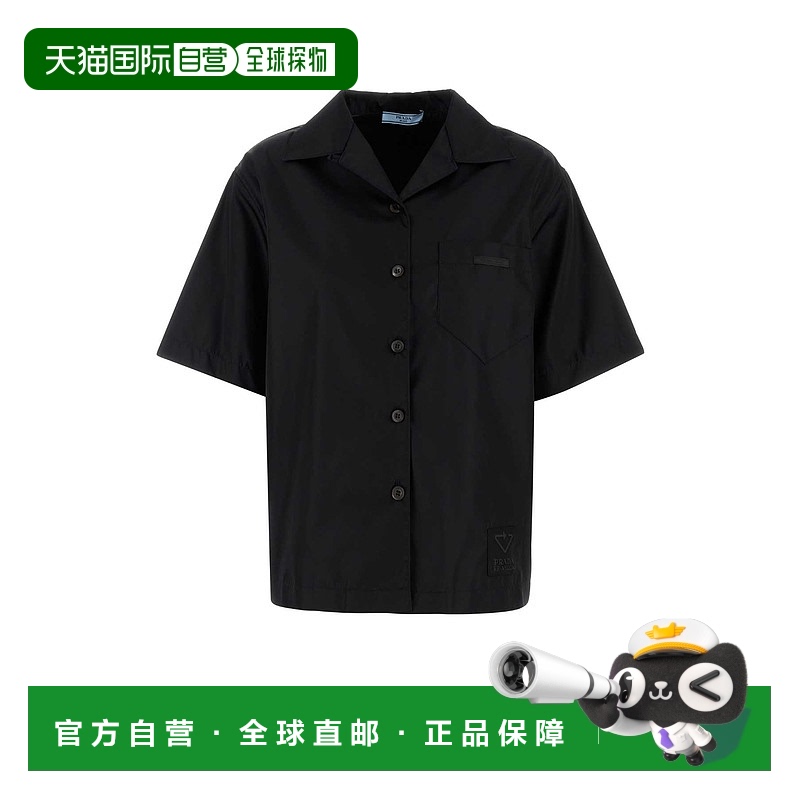1h可退 香港直邮PRADA 女士衬衫 240691S2021YFLF0002 AW2021 黑