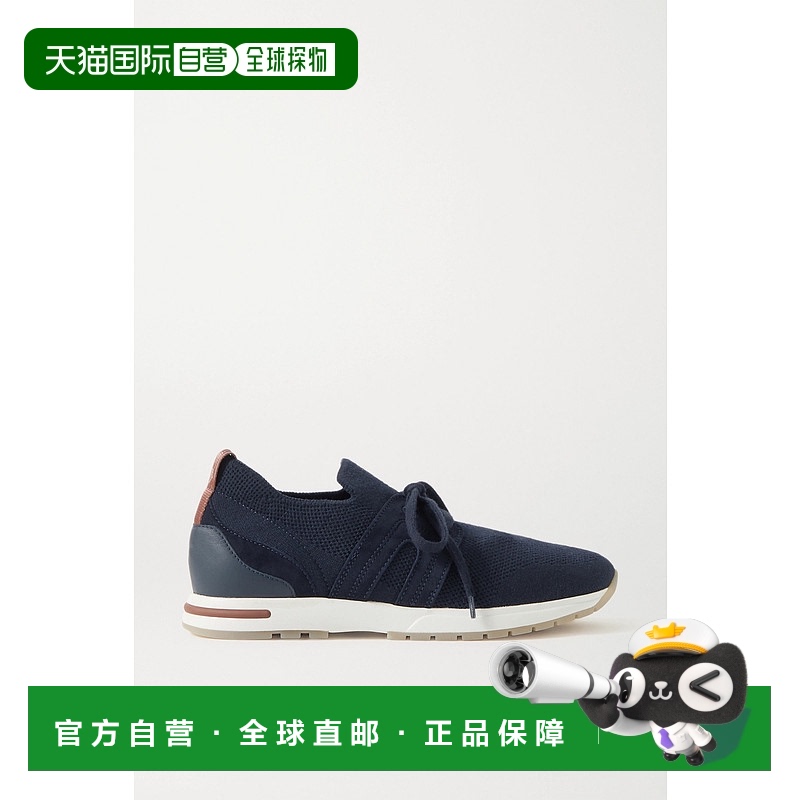 1h可退 香港直邮Loro Piana 诺悠翩雅 女士 徽标低帮休闲运动鞋 F