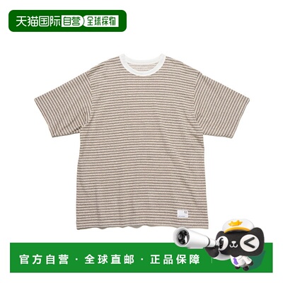 1h可退 日本直邮uniform experiment 男士/女士环保回收棉多色条T