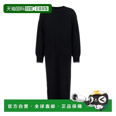 1h可退 香港直邮Pinko 品高 女士 'Puerto Rico' 黑色圆领侧边单