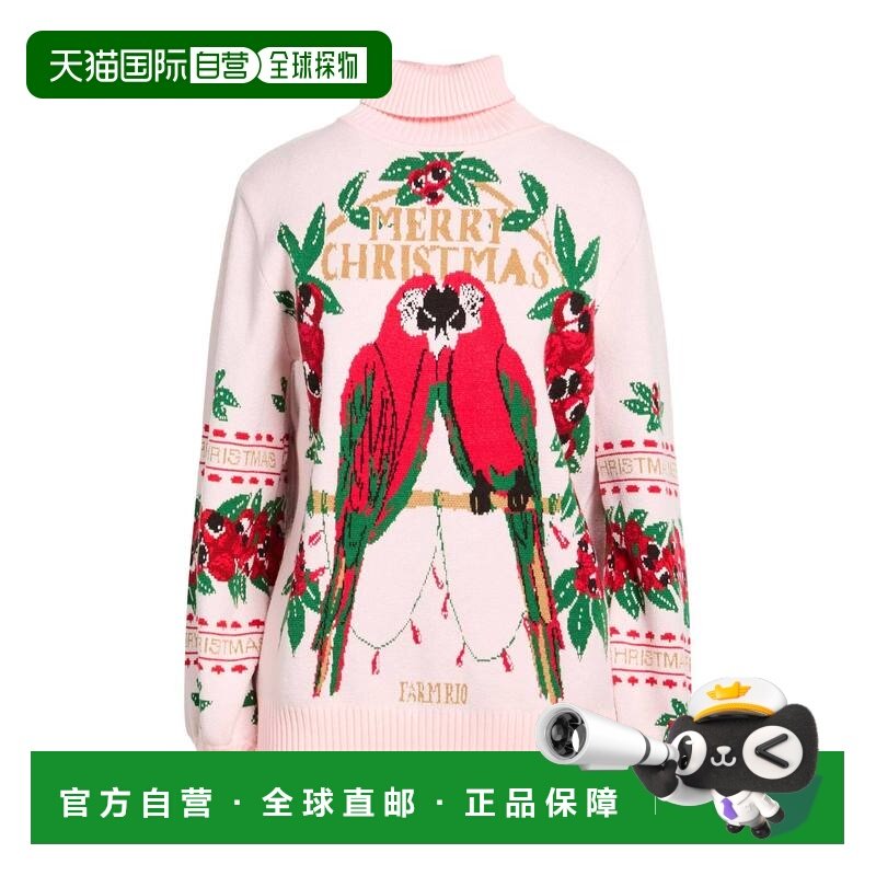 1h可退 香港直邮FARM RIO 女士 高领上衣 pink粉色 舒适时尚,女装/女士精品,毛针织衫,淘宝优惠券,粉丝福利购,淘宝优惠卷