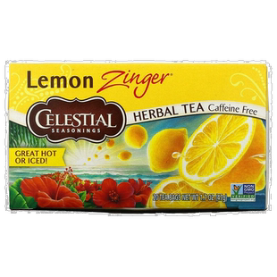 香港直发Celestial Seasonings柠檬花草茶草木槿清香清香爽口20包